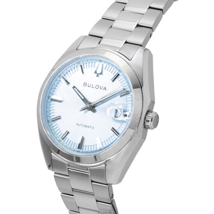 Orologio da uomo Bulova Surveyor in acciaio inossidabile azzurro automatico 96B469