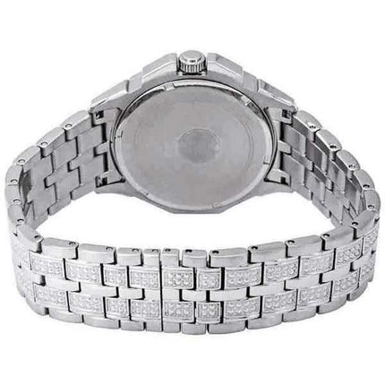 Orologio da uomo Bulova Octava Crystal Accents quadrante multifunzione argento al quarzo 96C134