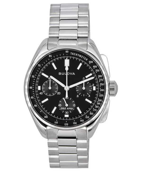 Bulova Lunar Pilot Archive Series Special Edition cronografo quadrante nero quarzo 96K111 orologio da uomo con cinturino extra