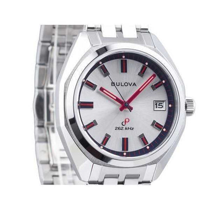 Orologio da uomo Bulova Classic Jet Star in edizione limitata in acciaio inossidabile quadrante argento al quarzo 96K112 con cin