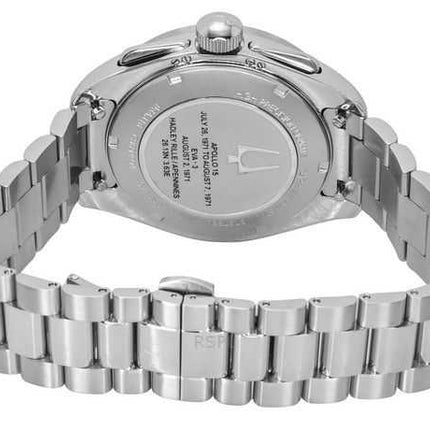 Orologio da uomo Bulova Lunar Pilot Chronograph in acciaio inossidabile con quadrante rosso al quarzo 96K115