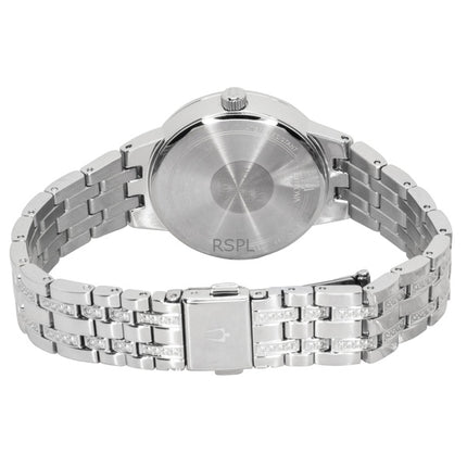 Orologio da donna Bulova Phantom Crystal in acciaio inossidabile con quadrante blu al quarzo 96L276