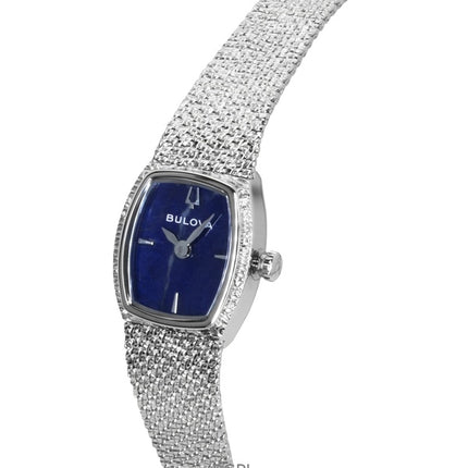 Orologio da donna Bulova Goddess of Time in acciaio inossidabile con quadrante blu al quarzo 96L343