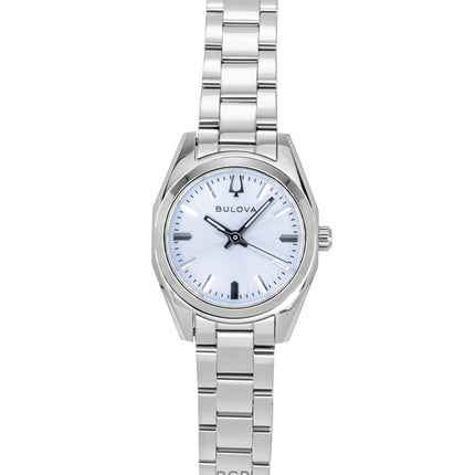 Orologio da donna Bulova Surveyor in acciaio inossidabile con quadrante blu chiaro al quarzo 96L345