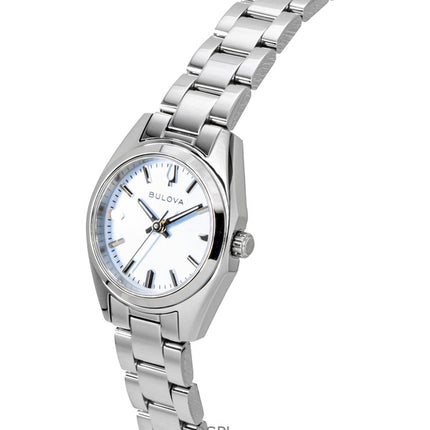 Orologio da donna Bulova Surveyor in acciaio inossidabile con quadrante blu chiaro al quarzo 96L345