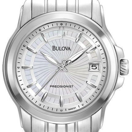 Bulova Precisionist Classic White Madreperla quadrante 96M121 orologio da donna