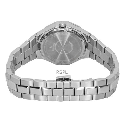 Orologio da donna Bulova Prestige in acciaio inossidabile con quadrante viola al quarzo 96M168 100M