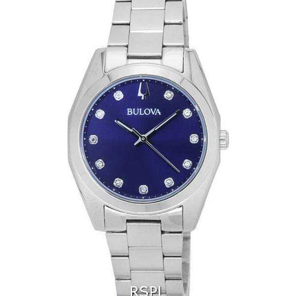 Orologio Bulova Surveyor Diamond Accents quadrante blu 96P229 da donna