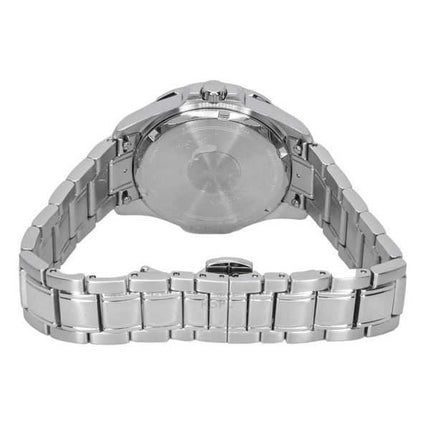 Orologio da donna Bulova Marine Star Diamond Accents in acciaio inossidabile con quadrante in madreperla blu al quarzo 96P248 10