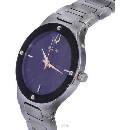 Bulova Millennia nero madreperla quadrante quarzo 96R231 orologio da donna