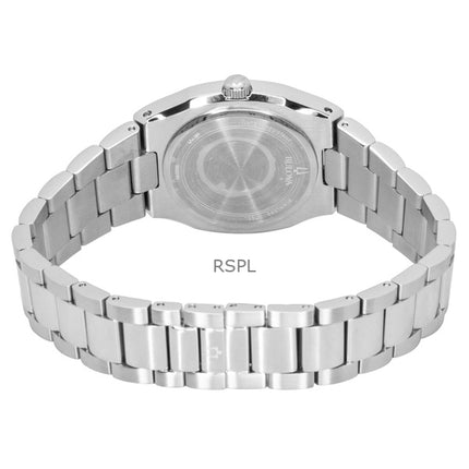 Orologio da donna Bulova Surveyor in acciaio inossidabile con dettagli in diamanti e quadrante in madreperla blu al quarzo 96R246