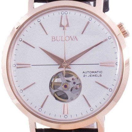Orologio da uomo automatico Bulova Aerojet con quadrante argento 97A136