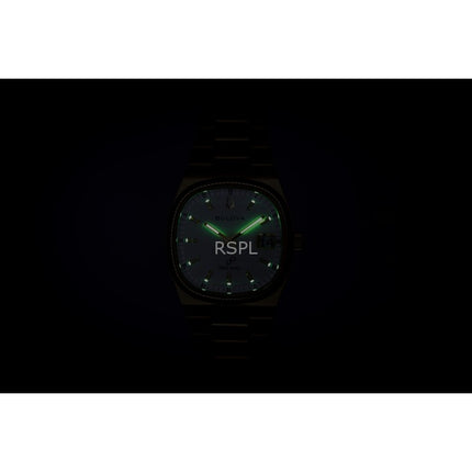 Orologio da uomo Bulova Super Seville in acciaio inossidabile color oro con quadrante bianco al quarzo 97B223