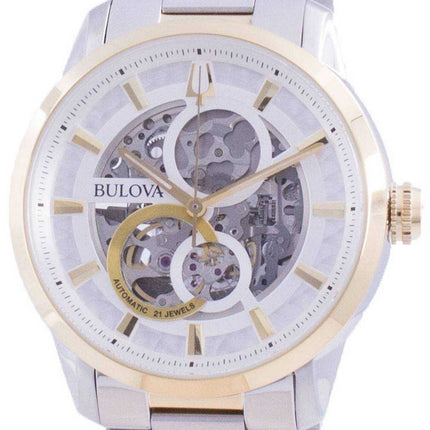 Orologio da uomo automatico Bulova Sutton con quadrante scheletrato 98A214