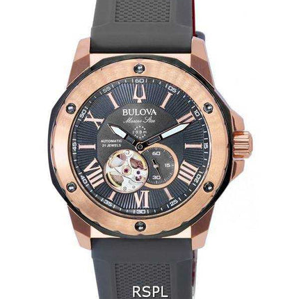 Orologio da uomo Bulova Marine Star Open Heart Dial Automatic Diver 98A228 200M da uomo