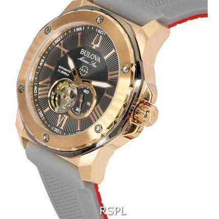 Orologio da uomo Bulova Marine Star Open Heart Dial Automatic Diver 98A228 200M da uomo