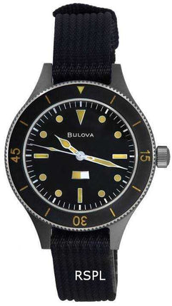 Orologio da uomo Bulova Archive Mil-Ships quadrante nero automatico 98A266