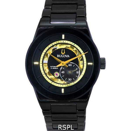 Orologio da uomo Bulova Modern Millennia semi scheletro quadrante nero automatico 98A291