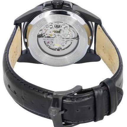Orologio da uomo Bulova Classic Sutton con cinturino in pelle argento quadrante scheletrato automatico 98A304 100M