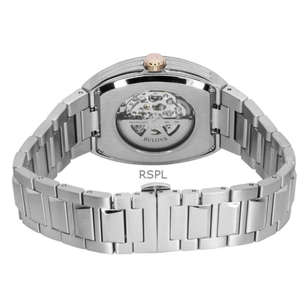 Orologio da uomo Bulova Maquina in acciaio inossidabile con quadrante blu automatico 98A319