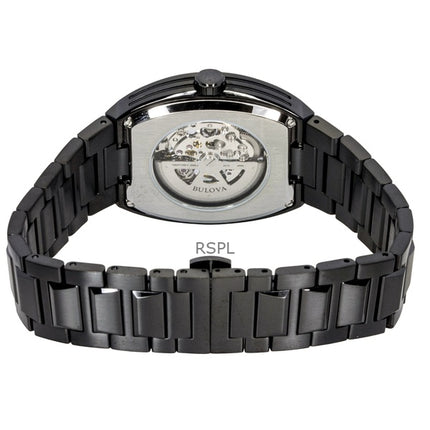 Orologio da uomo Bulova Maquina in acciaio inossidabile multicolore con quadrante semi-scheletrato automatico 98A320