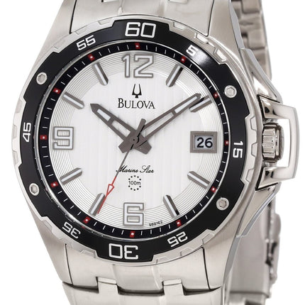 Orologio da uomo Bulova Marine Star 100M quadrante argentato 98B162