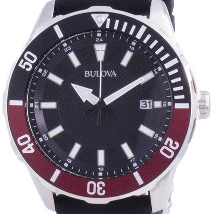 Orologio da uomo Bulova al quarzo con quadrante nero 98B348 100M