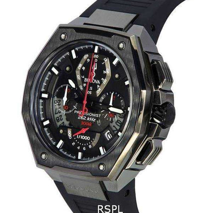 Bulova Precisionist X Chronograph Black Dial Quartz Diver&#39;s 98B358 300M Orologio da uomo