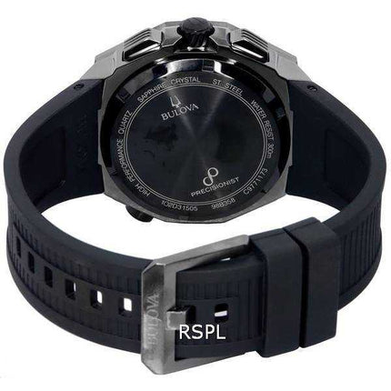 Bulova Precisionist X Chronograph Black Dial Quartz Diver&#39;s 98B358 300M Orologio da uomo