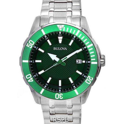 Orologio da uomo Bulova Classic Sport quadrante verde al quarzo 98B359 100M
