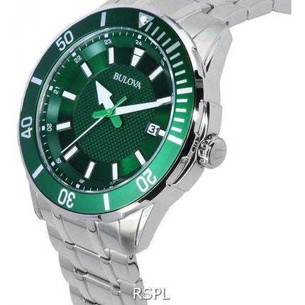 Orologio da uomo Bulova Classic Sport quadrante verde al quarzo 98B359 100M