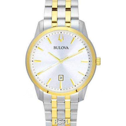 Orologio da uomo Bulova Sutton Classic Silver Dial Quartz 98B385