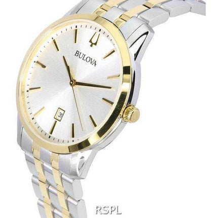 Orologio da uomo Bulova Sutton Classic Silver Dial Quartz 98B385
