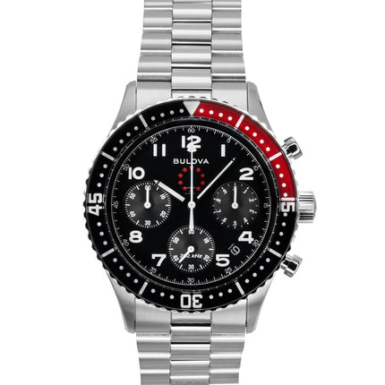 Orologio da uomo Bulova Marine Star Heritage Special Edition Cronografo con quadrante nero al quarzo subacqueo 98B451 200M