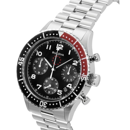 Orologio da uomo Bulova Marine Star Heritage Special Edition Cronografo con quadrante nero al quarzo subacqueo 98B451 200M