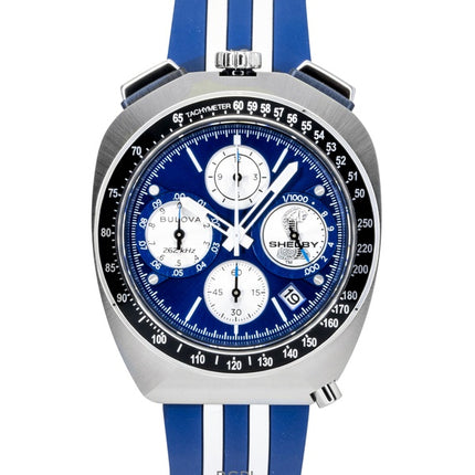 Orologio da uomo Bulova Shelby Racer Chronograph 150th Anniversary Limited Edition con quadrante blu al quarzo 98B452