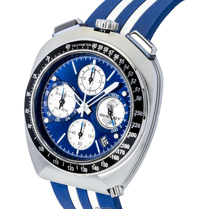 Orologio da uomo Bulova Shelby Racer Chronograph 150th Anniversary Limited Edition con quadrante blu al quarzo 98B452