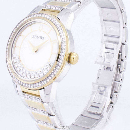 Orologio da donna Bulova Crystal TurnStyle 98L245 con quarzo e diamanti
