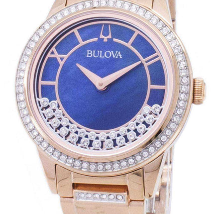Orologio da donna Bulova Crystal TurnStyle 98L247 con quarzo e diamanti