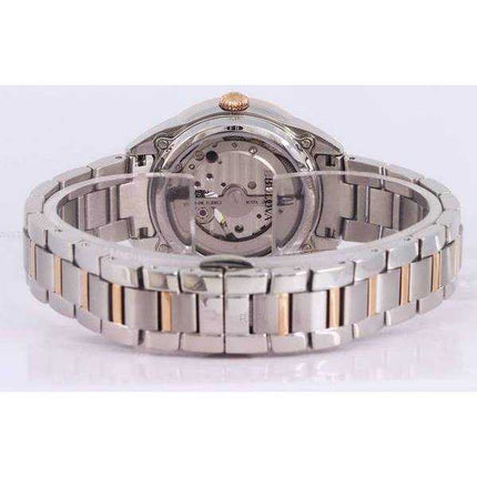 Bulova Orologio da donna automatico con quadrante bianco a cuore aperto 98P170