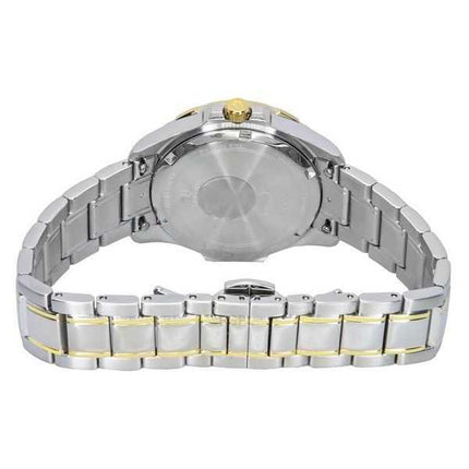Orologio da donna Bulova Marine Star in acciaio inossidabile bicolore con accenti di diamanti e quadrante in madreperla al quarz