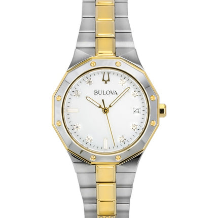 Orologio da donna Bulova Prestige in acciaio inossidabile con quadrante in madreperla al quarzo 98P234 100M