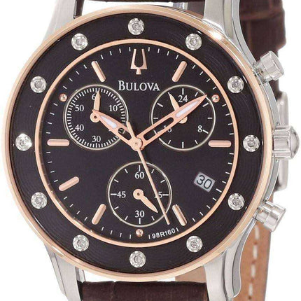 Orologio da donna Bulova Precisionist Brown Dial Chronograph 98R160