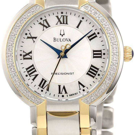 Bulova Precisionist Fairlawn Diamond Bezel 98R161 Orologio da donna