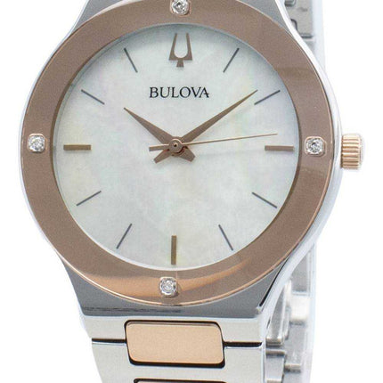 Orologio al quarzo donna Bulova 98R274 con accenti di diamante