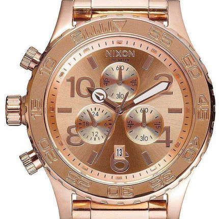 Orologio al quarzo Nixon al quarzo placcato in oro rosa 200M A037-897-00