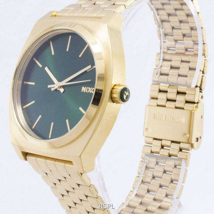 Orologio da uomo Nixon Time Teller Gold Tone Green Sunray A045-1919-00