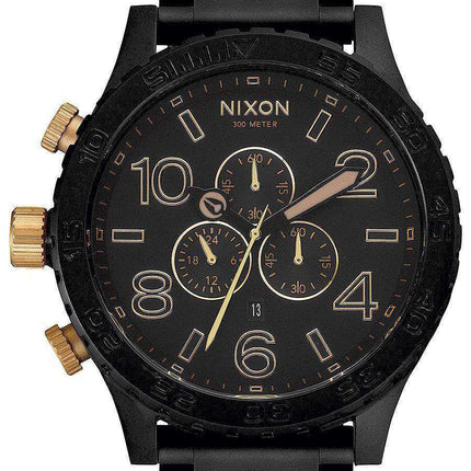 Orologio da uomo Nixon Matte Black Chronograph 300M A083-1041-00