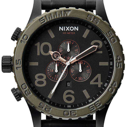 Orologio da uomo Nixon Matte Black Industrial Chronograph 300M A083-1530-00 da uomo