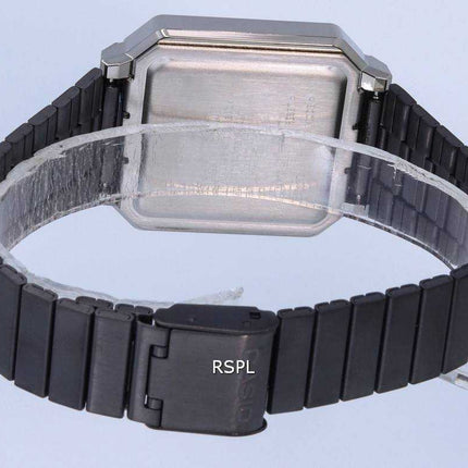 Orologio da uomo Casio vintage digitale in acciaio inossidabile al quarzo A100WEG-1A2